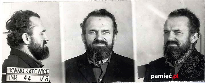 Kazimierz Świtoń als Antikommunist und Staatsfeind erkennungsdienstlich erfasst. 