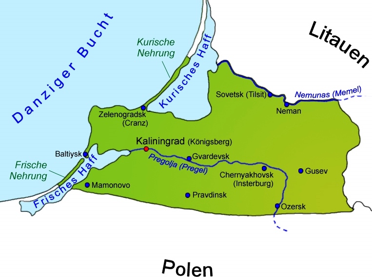 Kaliningrad mapa