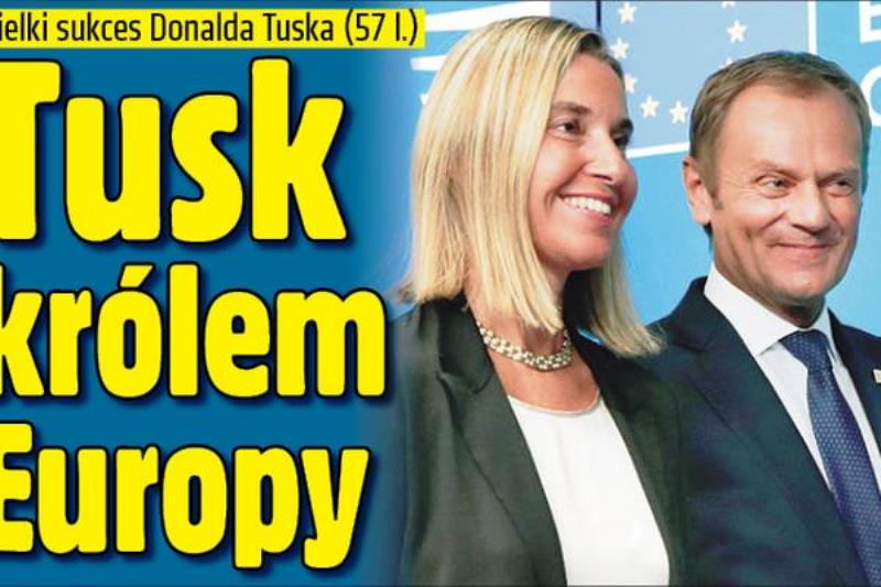 Polnischer Jubel 1: Tusk, der neue König Europas.  