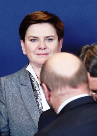 Schulz Szydło Bruksela grudzień 2015 fot.
